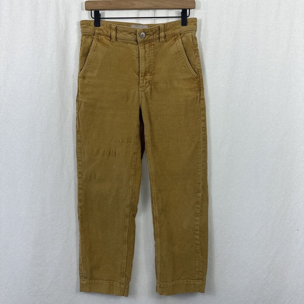 Everlane Tan Corduroy Straight Leg Pants Women’s Size 4 Fall Academia Preppy